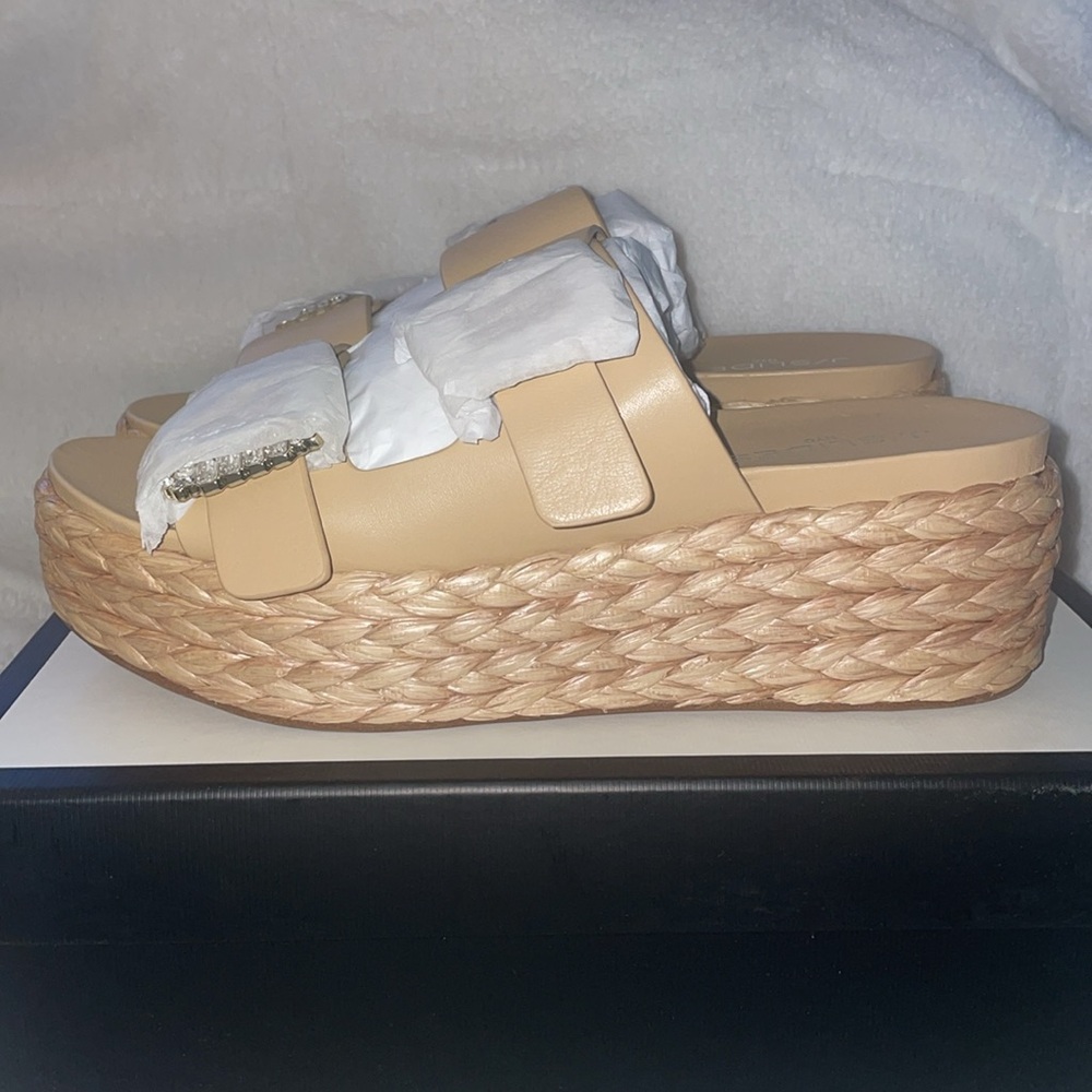 NWT J/SLIDES QUINLEY Sand Leather Sandal - Picture 11 of 15